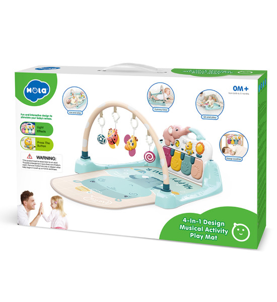 Tapete de Juego de Actividades Musicales, 4 en 1